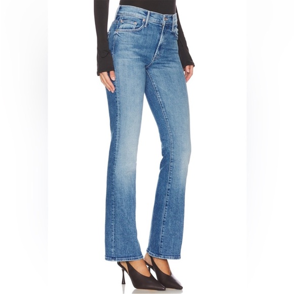 Mother Lil Outsider Sneak Bootcut Jeans Flag Me Down Size 28 Petite - Picture 2 of 10